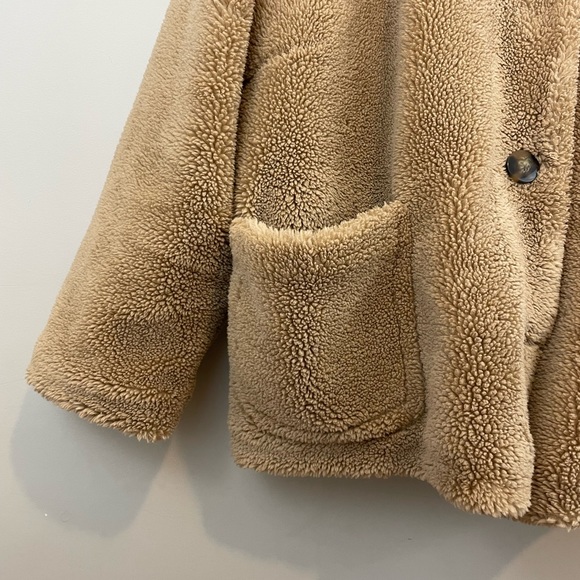 ‘A’ (MTL 1980) tan teddy coat 4x - Picture 2 of 10